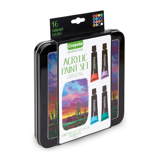 Shop For The Crayola Signature Acrylic Paint Set At Michaels